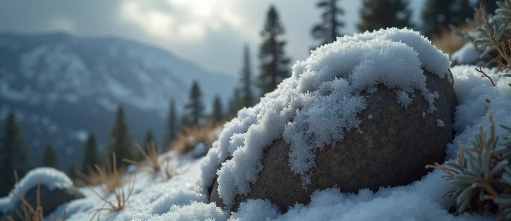 Symbolizing Stability/Peak: A local Quaking Aspen unshakable boulder. - AI Generated