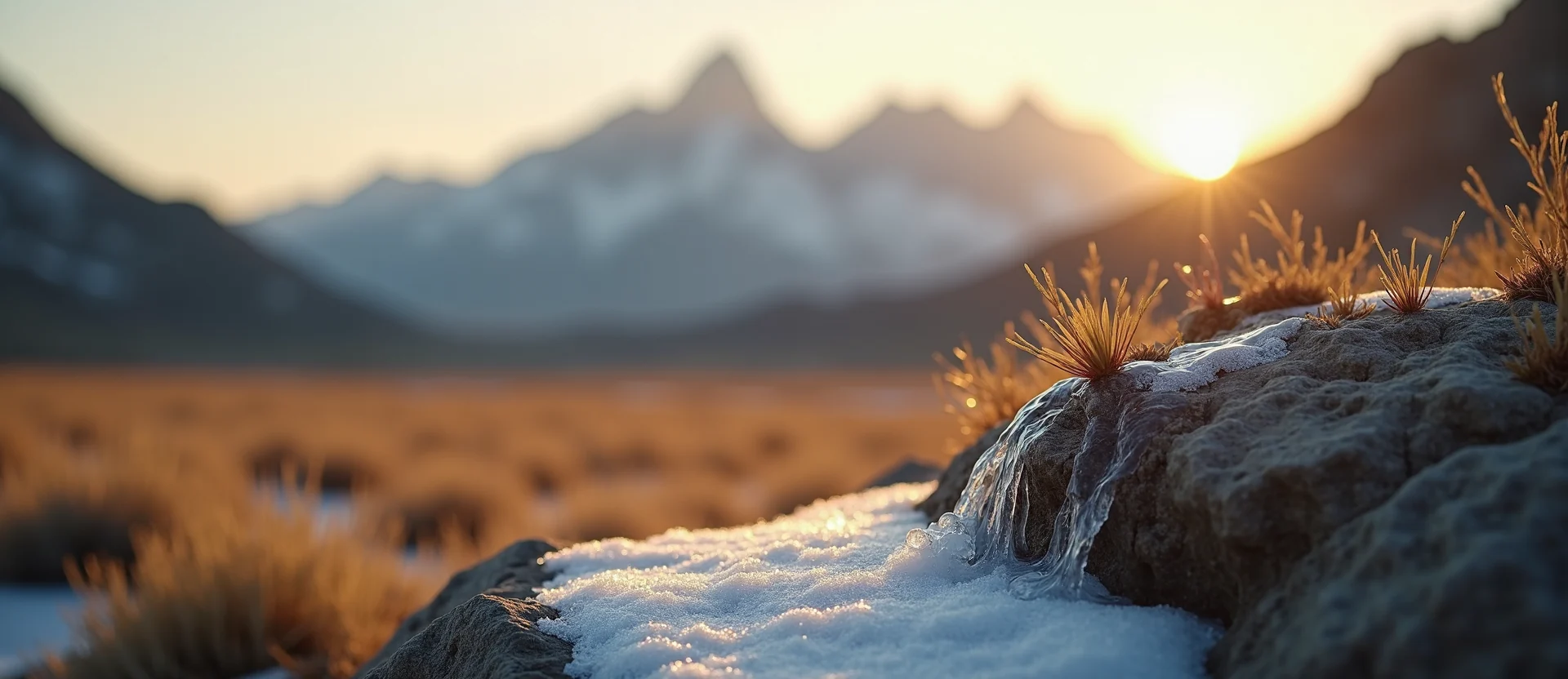 Symbolizing Stability/Peak: A local Sagebrush (Artemisia tridentata) jagged granite peak. - AI Generated