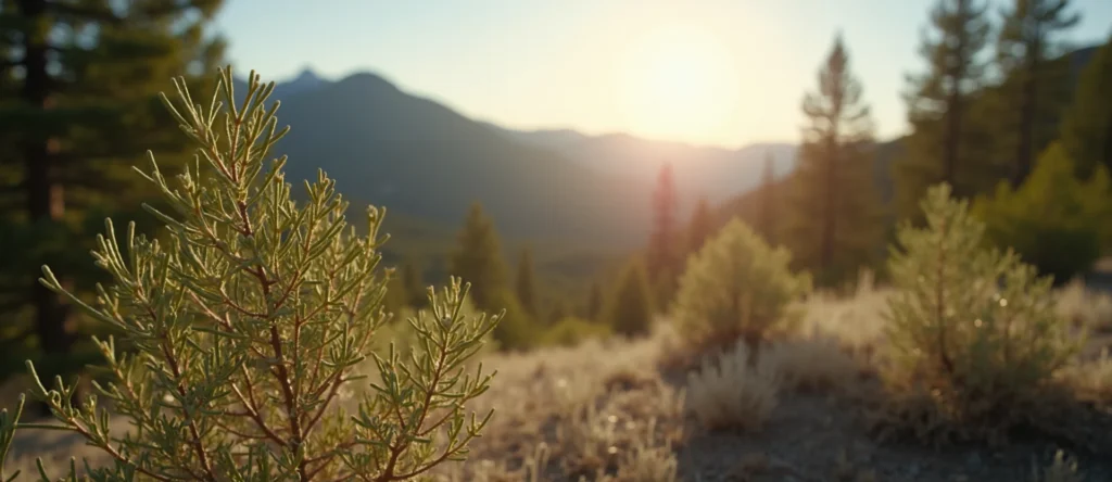 Symbolizing Identity/Local: A local Bitterbrush Peavine Mountain silhouette. - AI Generated