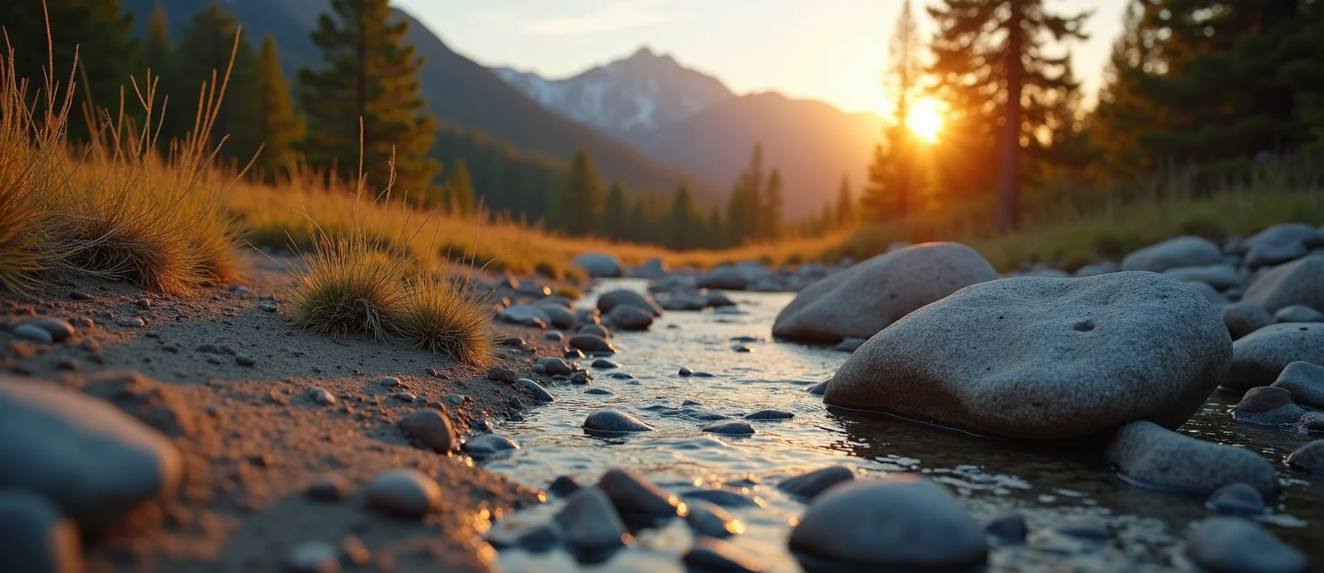 Symbolizing Flow/Cleansing: A local Ponderosa Pine smooth Truckee river stones. - AI Generated