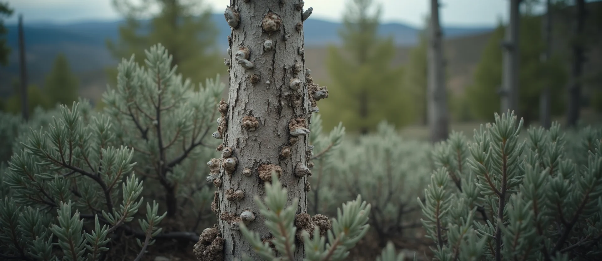 Symbolizing Growth/Resilience: A local Rabbitbrush thriving aspen grove. - AI Generated
