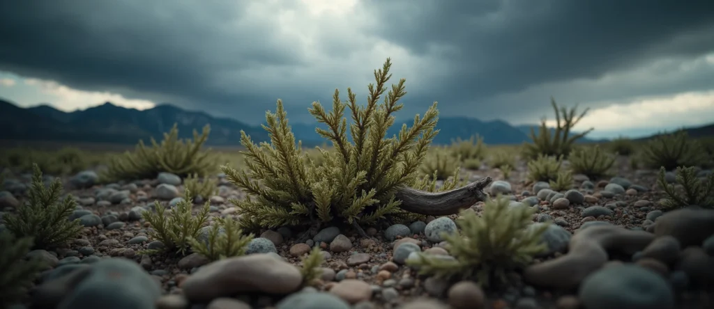 Symbolizing Growth/Resilience: A local Bitterbrush gnarled juniper roots. - AI Generated