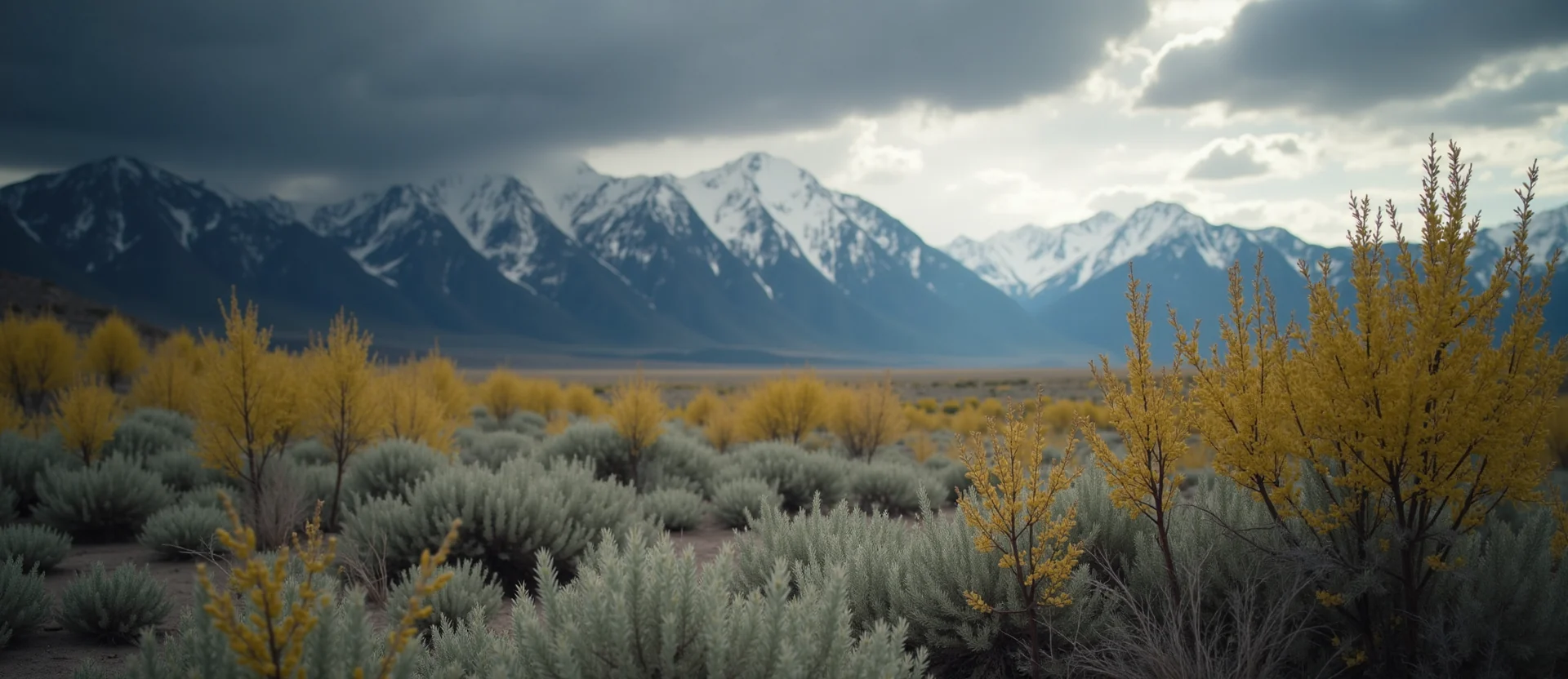 Symbolizing Identity/Local: A local Rabbitbrush High Desert vista. - AI Generated