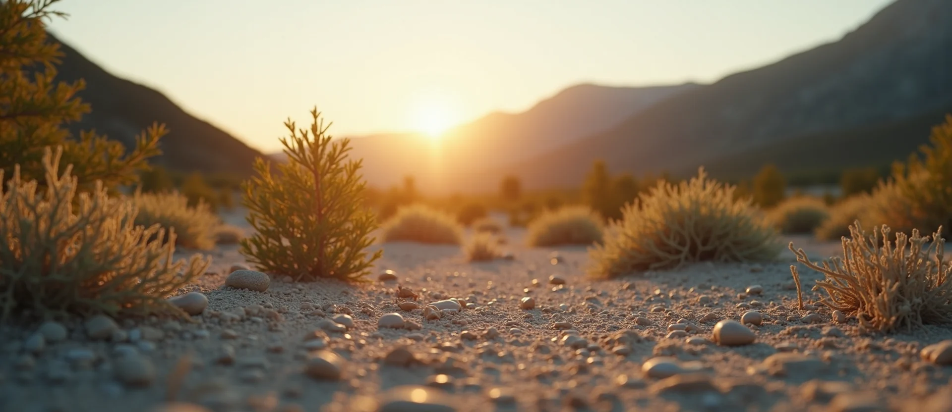 Symbolizing Stability/Peak: A local Mountain Mahogany solid mountain ridge. - AI Generated