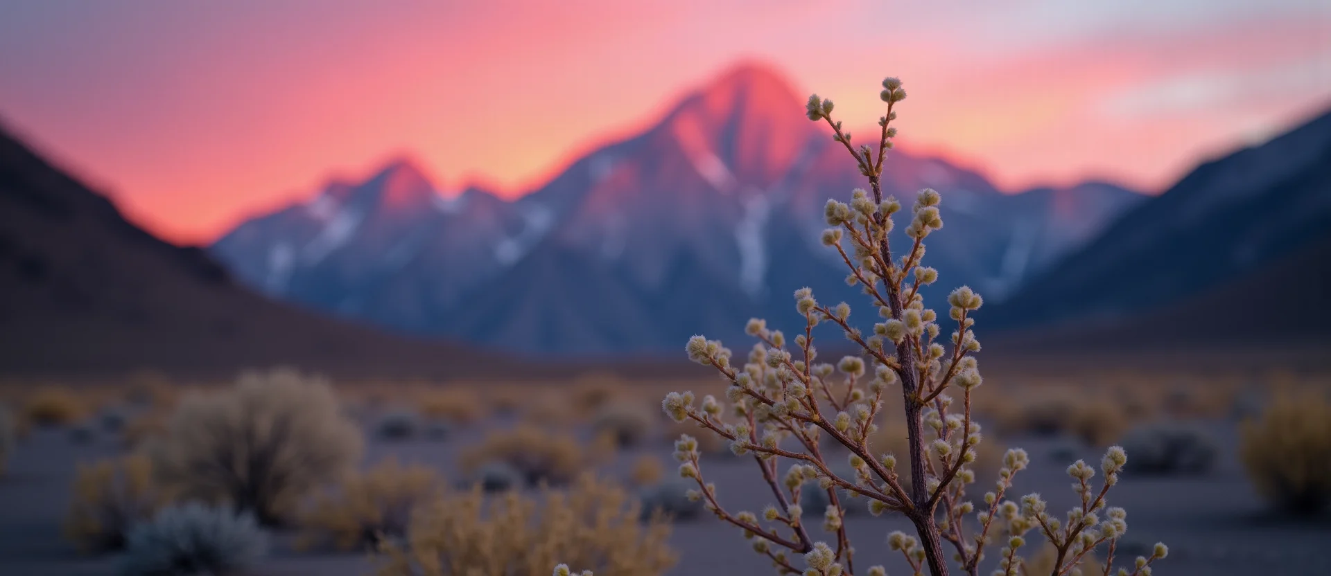 Symbolizing Growth/Resilience: A local Bitterbrush new branch reaching for the sky. - AI Generated