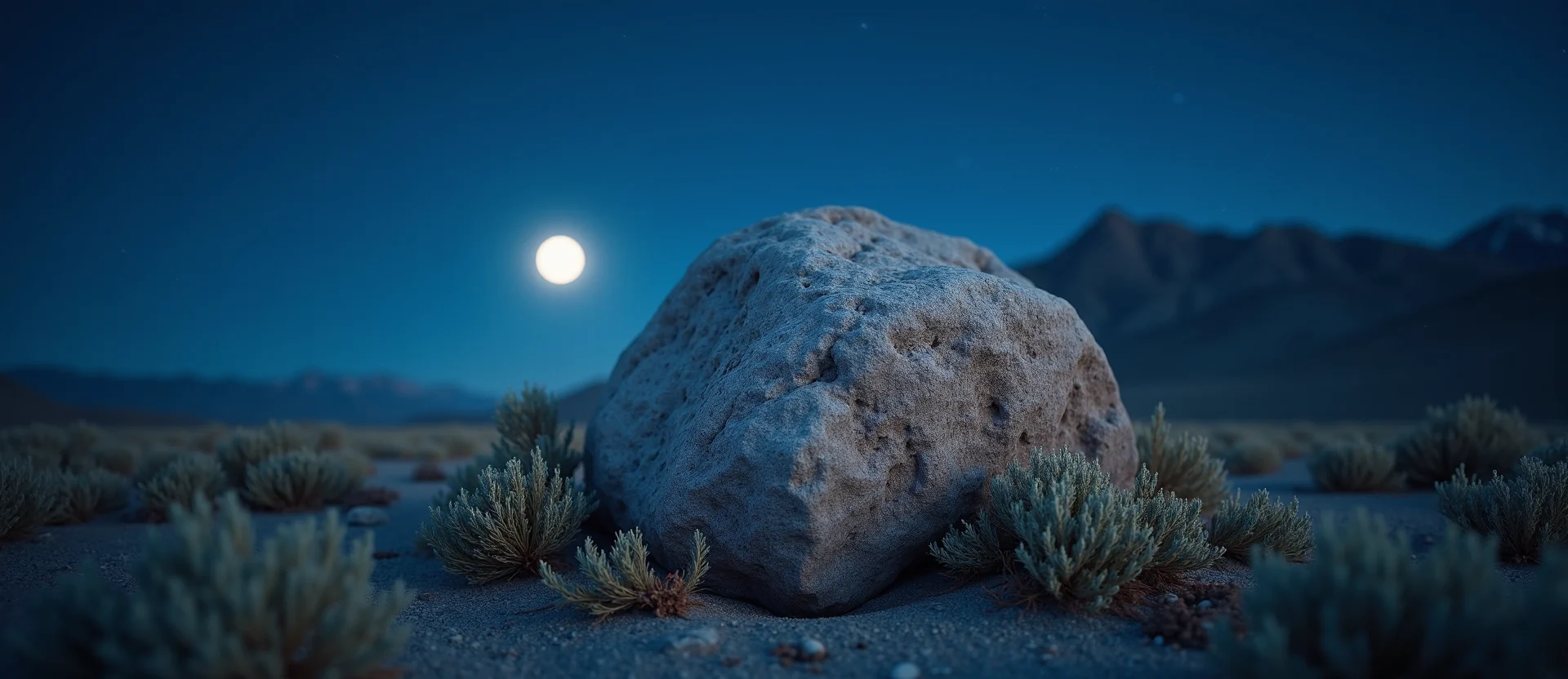 Symbolizing Stability/Peak: A local Desert Peach unshakable boulder. - AI Generated