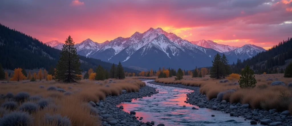 Symbolizing Identity/Local: A local Quaking Aspen Sierra Nevada skyline. - AI Generated