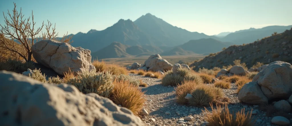 Symbolizing Identity/Local: A local Desert Peach Mt. Rose foothills. - AI Generated