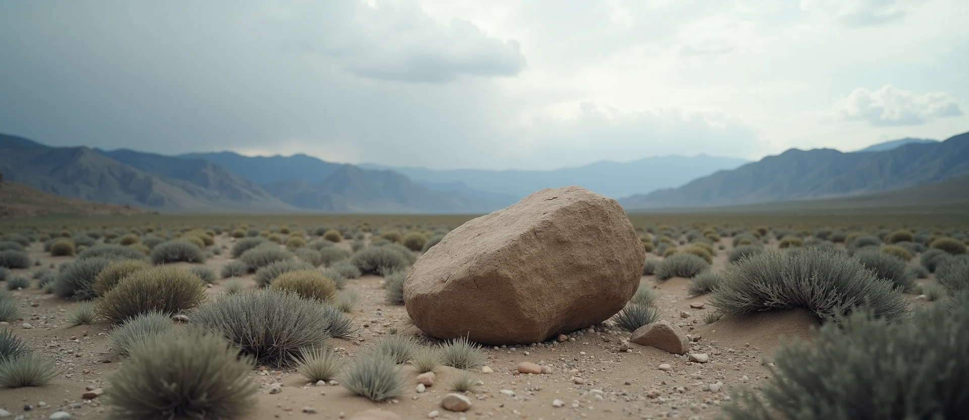 Symbolizing Stability/Peak: A local Mountain Mahogany unshakable boulder. - AI Generated