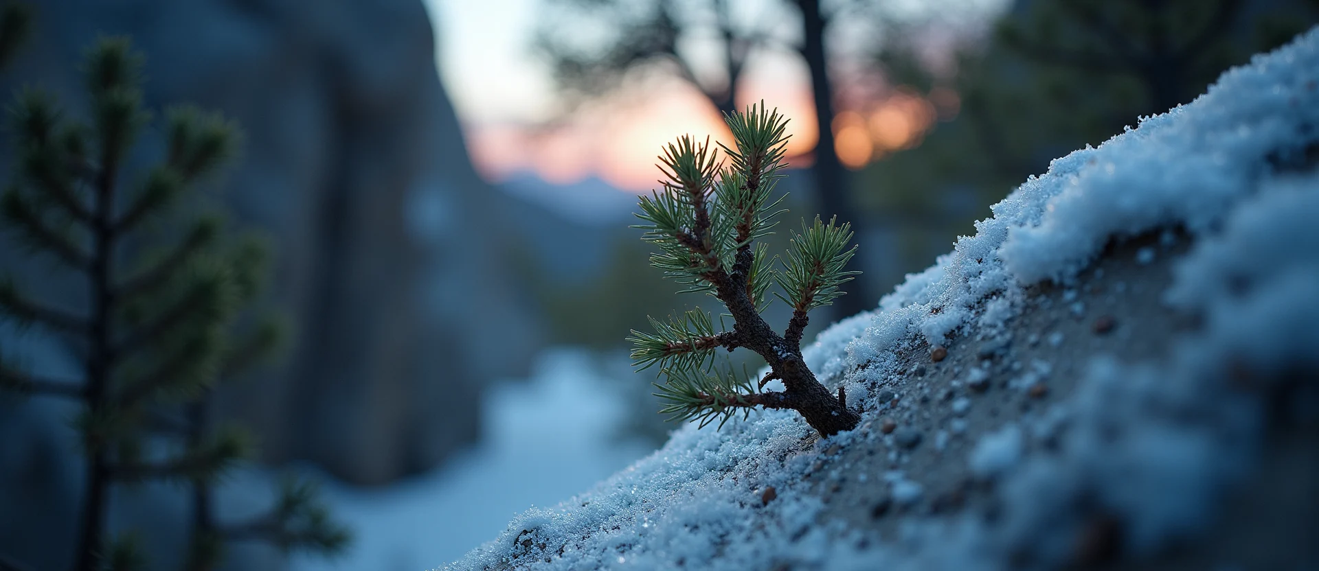 Symbolizing Growth/Resilience: A local Manzanita tree growing out of a rock cleft. - AI Generated