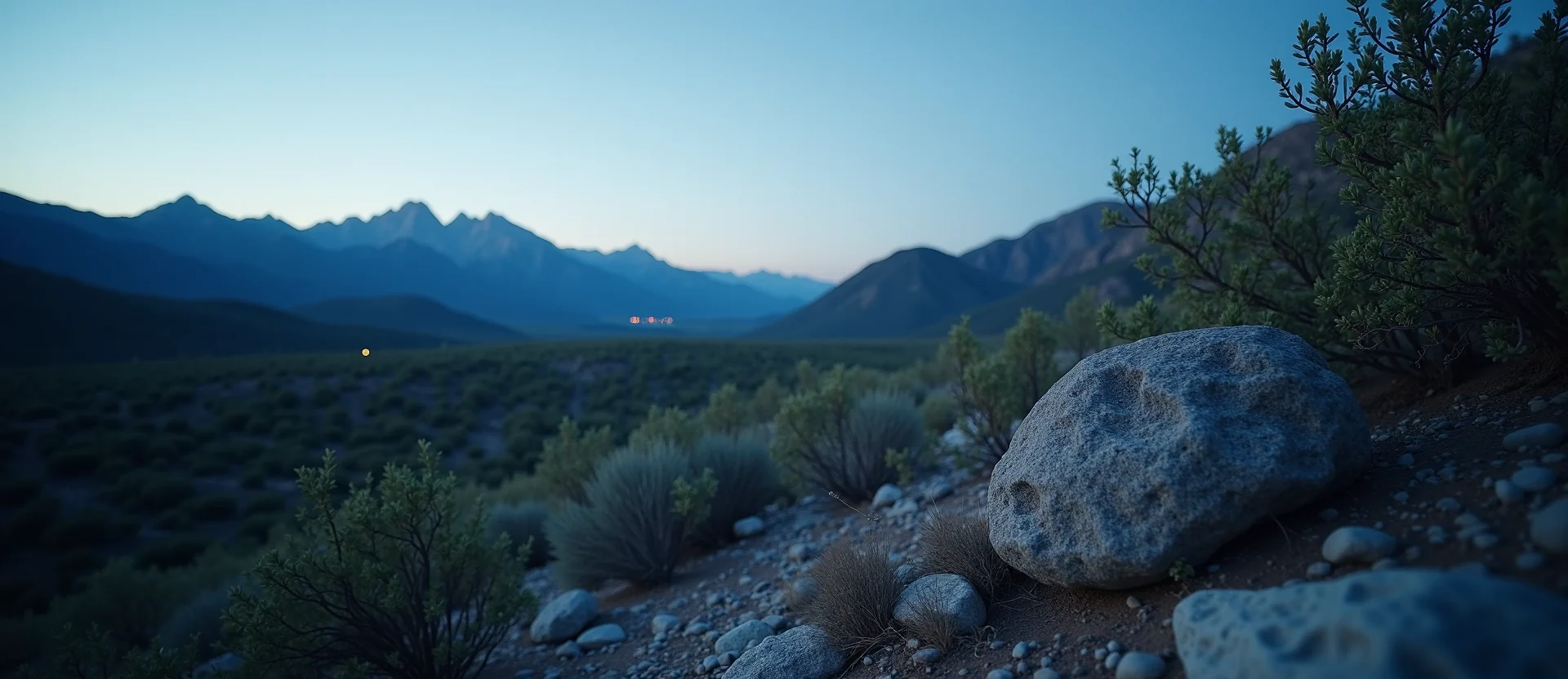 Symbolizing Identity/Local: A local Manzanita Sierra Nevada skyline. - AI Generated