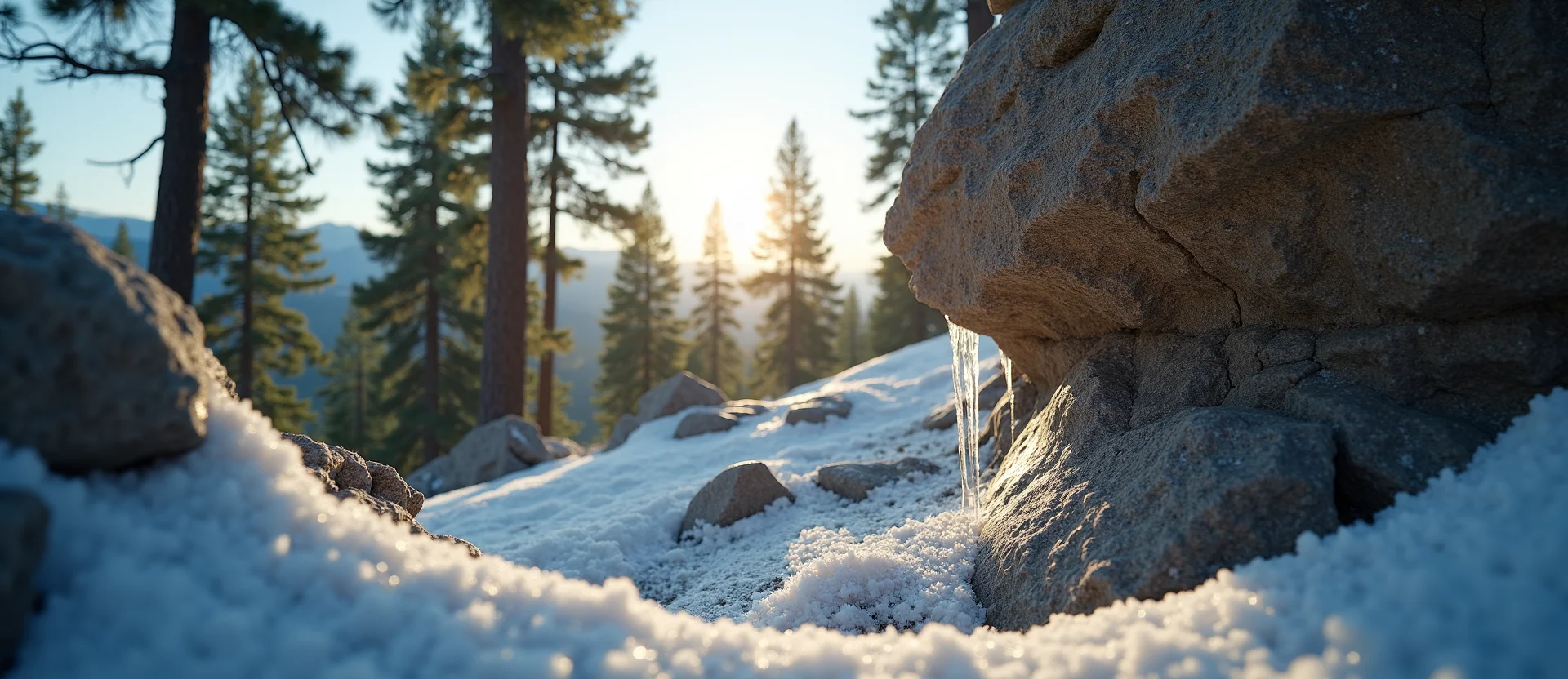 Symbolizing Stability/Peak: A local Ponderosa Pine ancient rock cairn. - AI Generated
