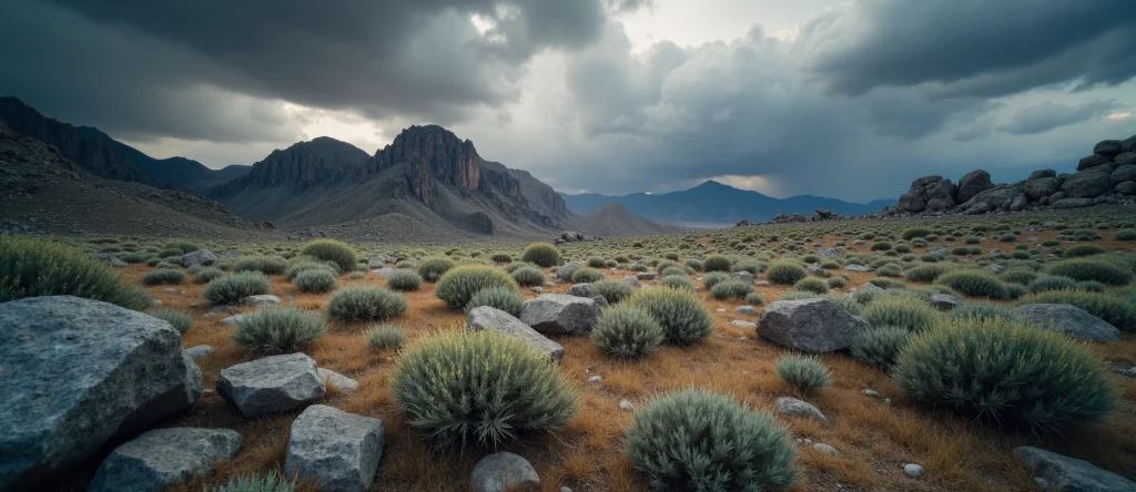 Symbolizing Identity/Local: A local Sagebrush (Artemisia tridentata) Mt. Rose foothills. - AI Generated