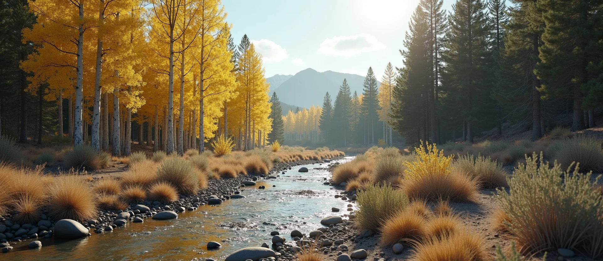 Symbolizing Growth/Resilience: A local Ponderosa Pine thriving aspen grove. - AI Generated