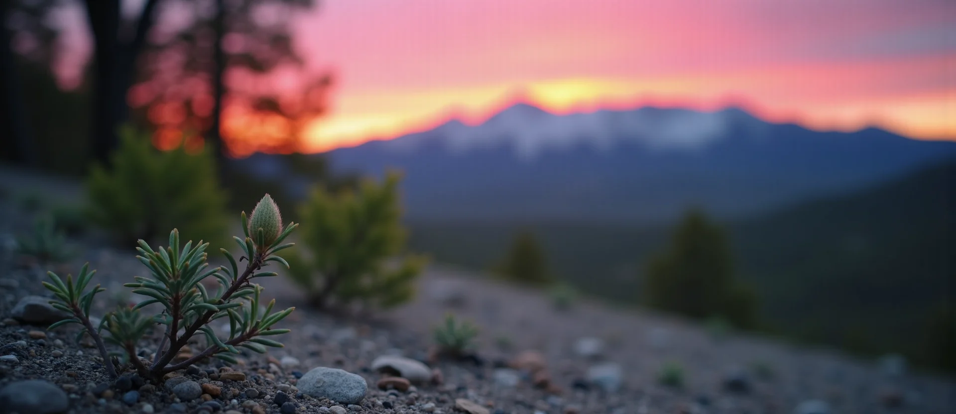 Symbolizing Seed/New Beginning: A local Sierra Juniper new green bud on a branch. - AI Generated