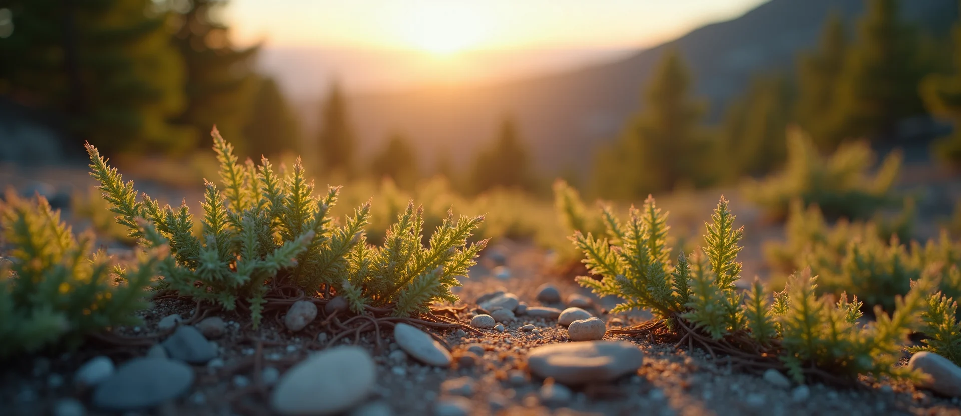Symbolizing Identity/Local: A local Sierra Juniper Sierra Nevada skyline. - AI Generated