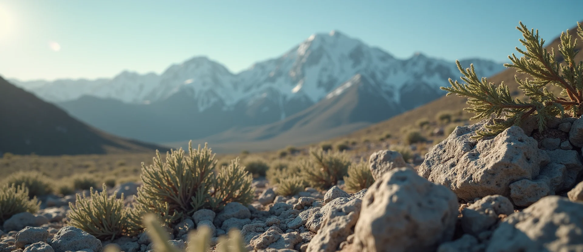 Symbolizing Identity/Local: A local Mountain Mahogany Sierra Nevada skyline. - AI Generated