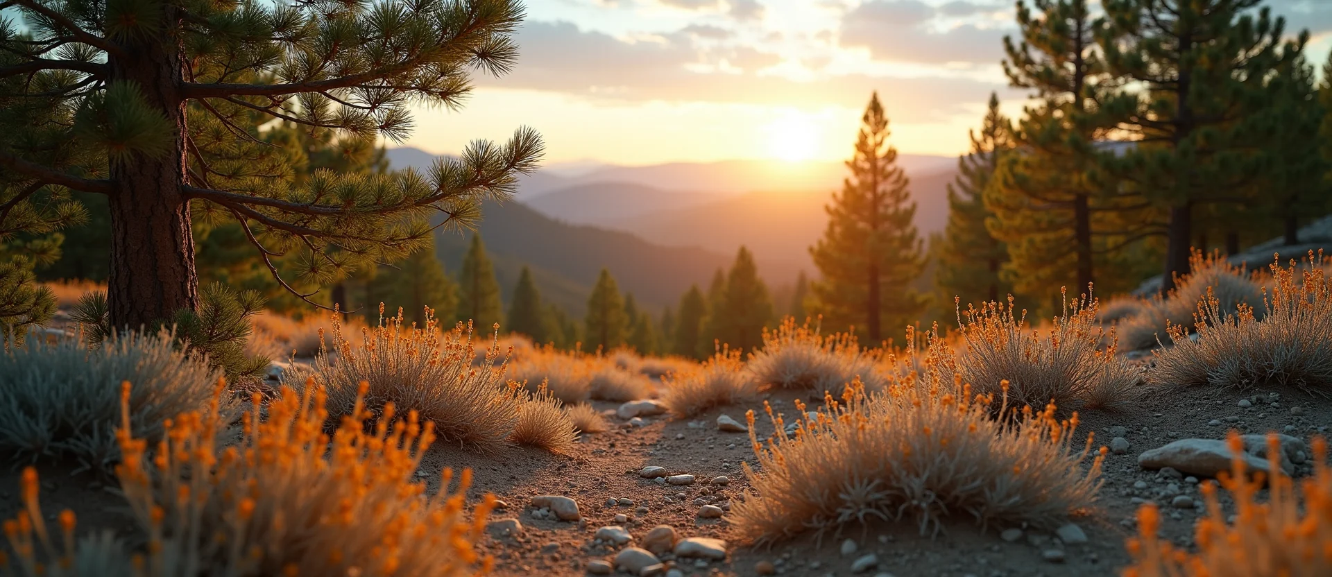 Symbolizing Identity/Local: A local Indian Paintbrush Washoe Valley floor. - AI Generated