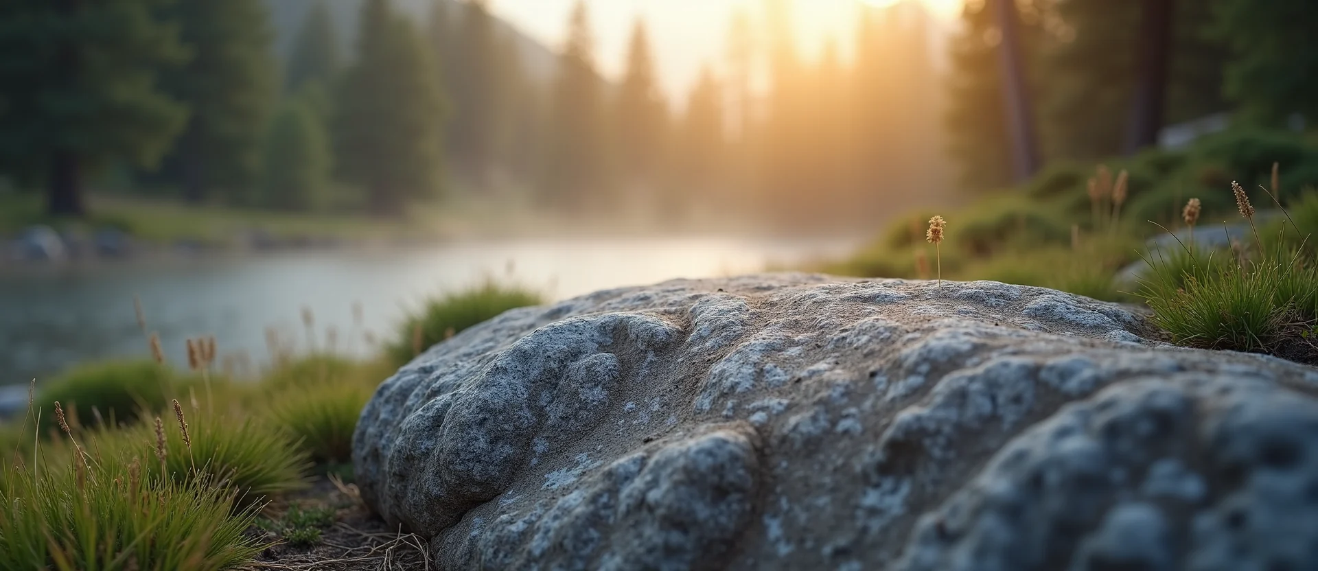 Symbolizing Stability/Peak: A local Quaking Aspen unshakable boulder. - AI Generated