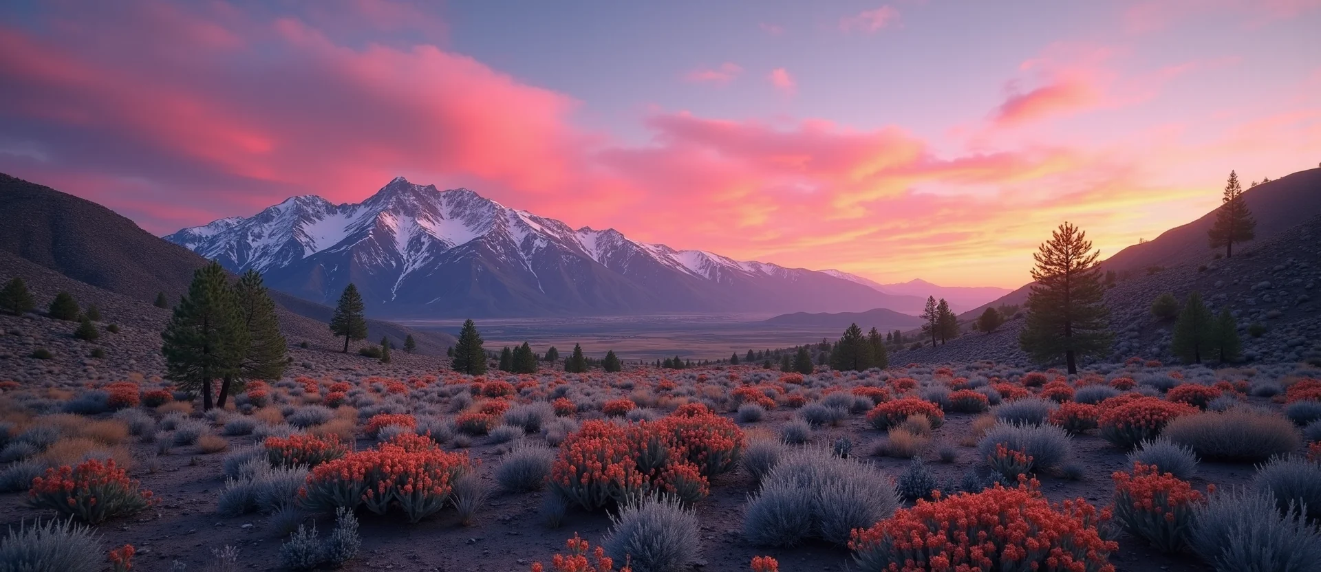 Symbolizing Identity/Local: A local Indian Paintbrush Mt. Rose foothills. - AI Generated
