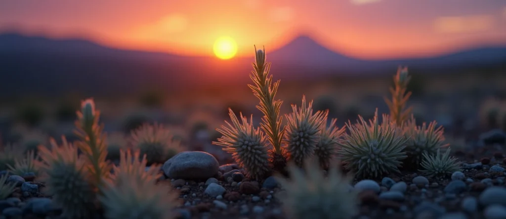 Symbolizing Seed/New Beginning: A local Sagebrush (Artemisia tridentata) sprouting sagebrush seedling. - AI Generated
