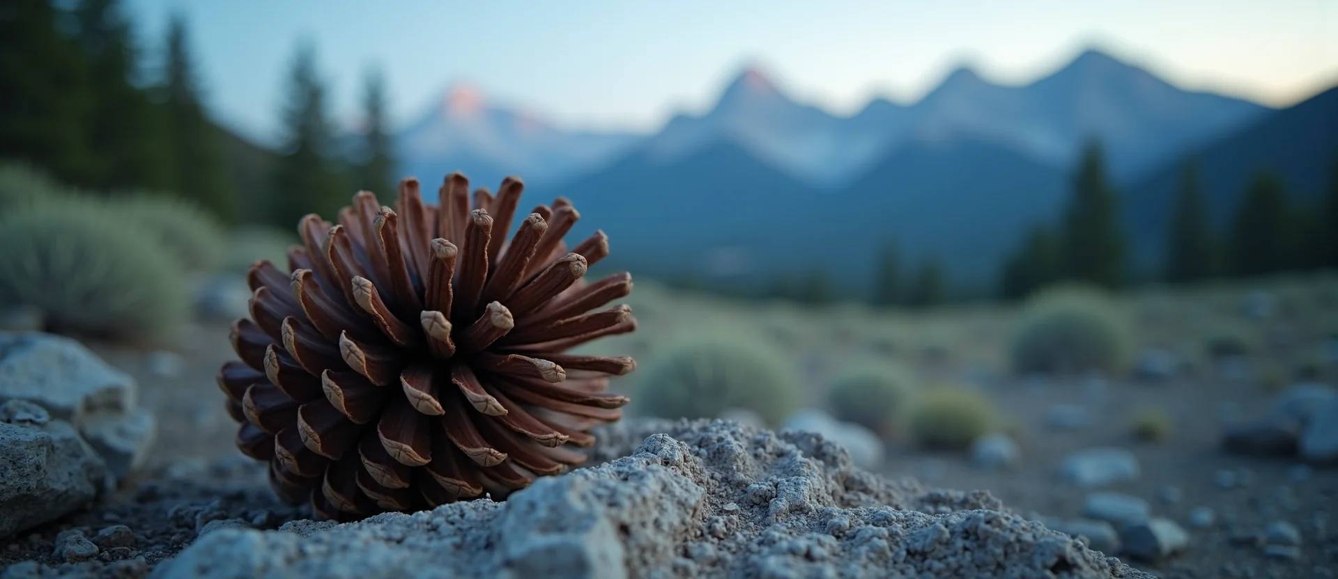 Symbolizing Seed/New Beginning: A local Quaking Aspen opening pine cone. - AI Generated