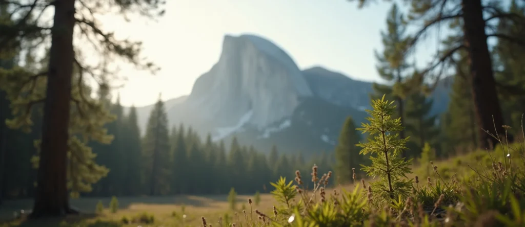 Symbolizing Stability/Peak: A local Ponderosa Pine jagged granite peak. - AI Generated