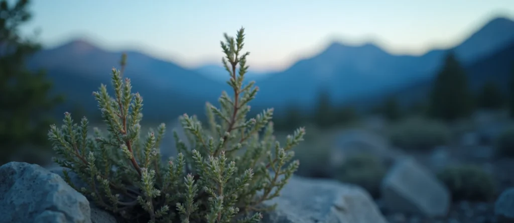 Symbolizing Growth/Resilience: A local Manzanita new branch reaching for the sky. - AI Generated