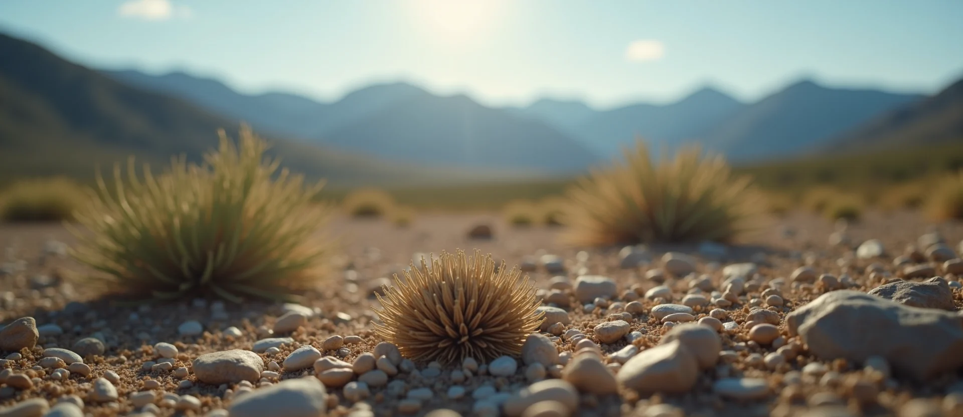 Symbolizing Seed/New Beginning: A local Desert Peach single pine seed on dry earth. - AI Generated