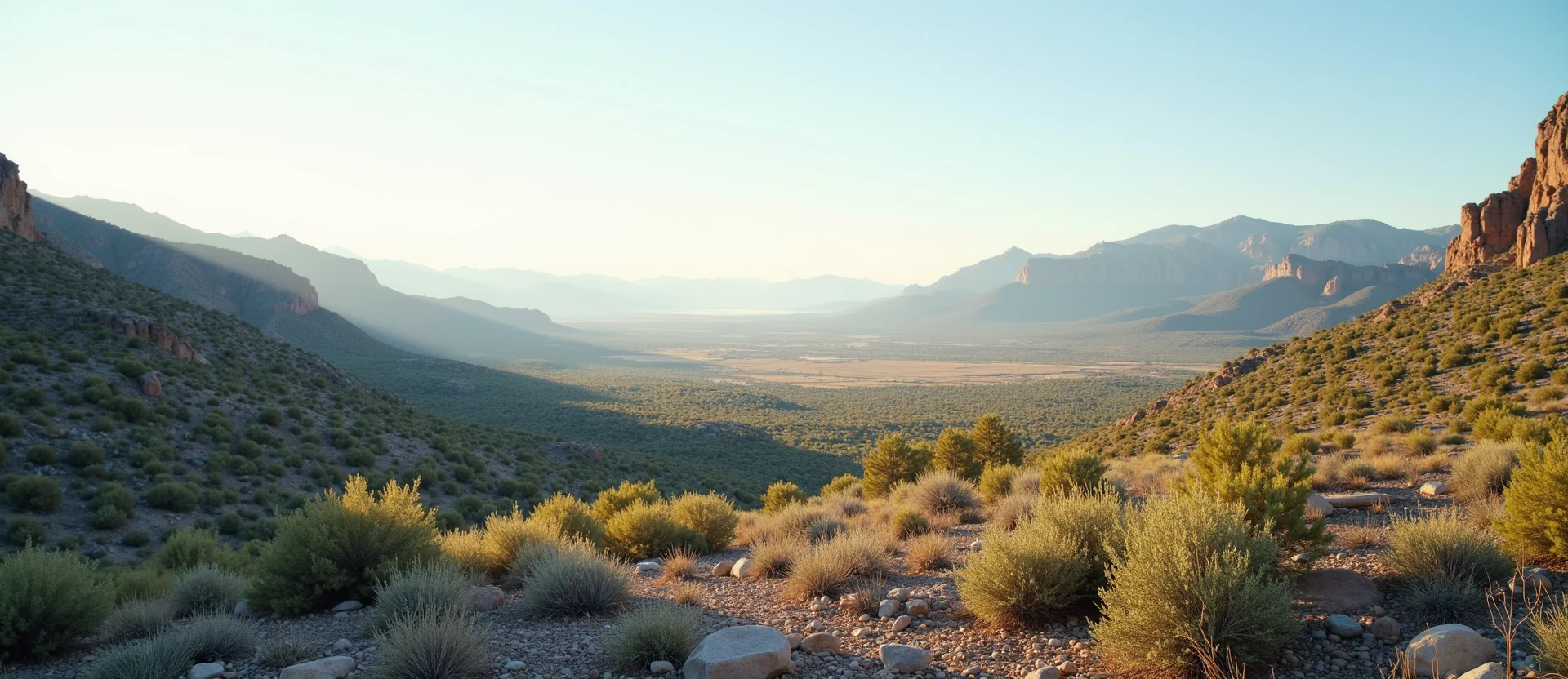 Symbolizing Identity/Local: A local Rabbitbrush High Desert vista. - AI Generated
