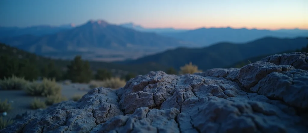 Symbolizing Identity/Local: A local Desert Peach Peavine Mountain silhouette. - AI Generated