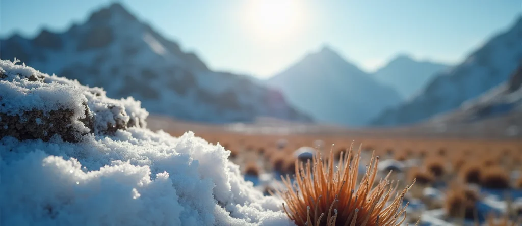 Symbolizing Identity/Local: A local Indian Paintbrush Sierra Nevada skyline. - AI Generated