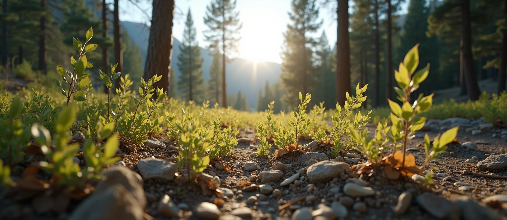 Symbolizing Identity/Local: A local Manzanita Washoe Valley floor. - AI Generated