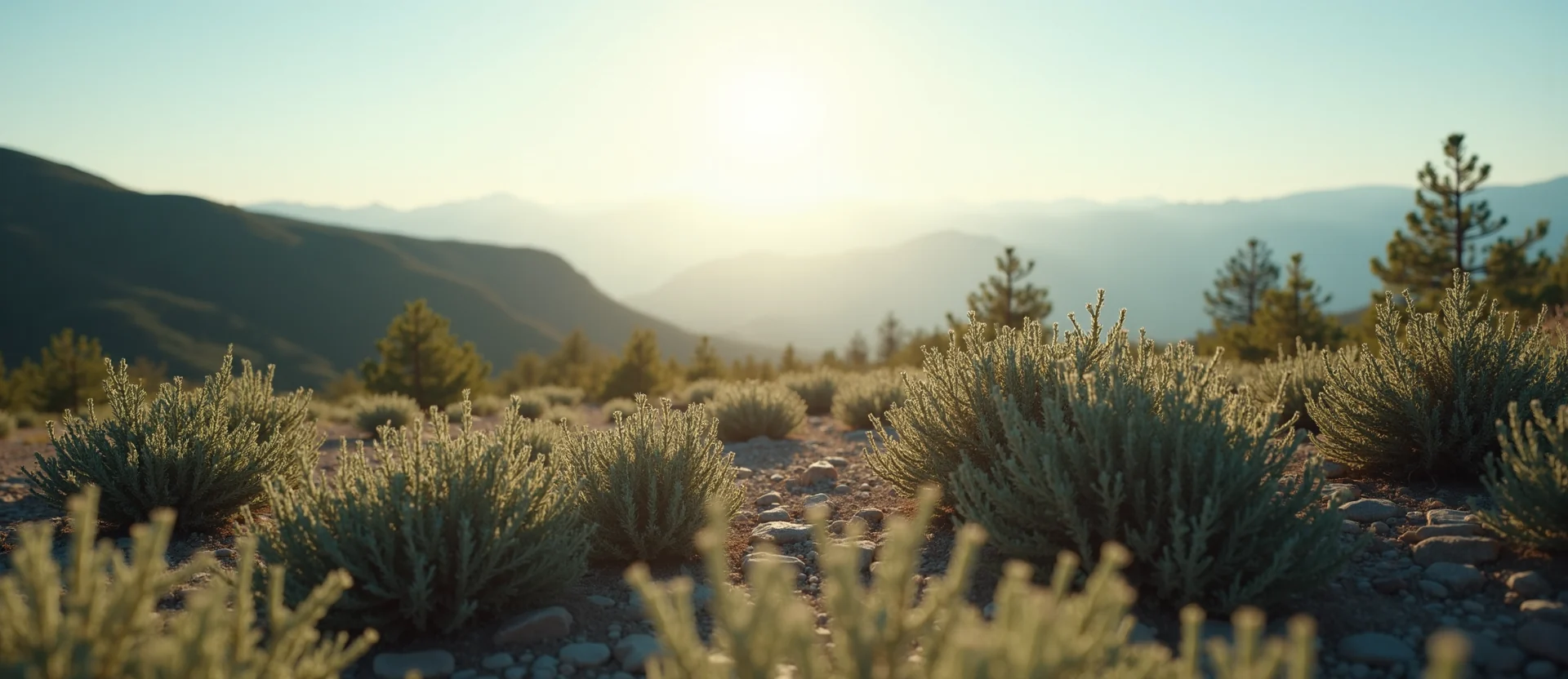 Symbolizing Identity/Local: A local Sagebrush (Artemisia tridentata) Peavine Mountain silhouette. - AI Generated
