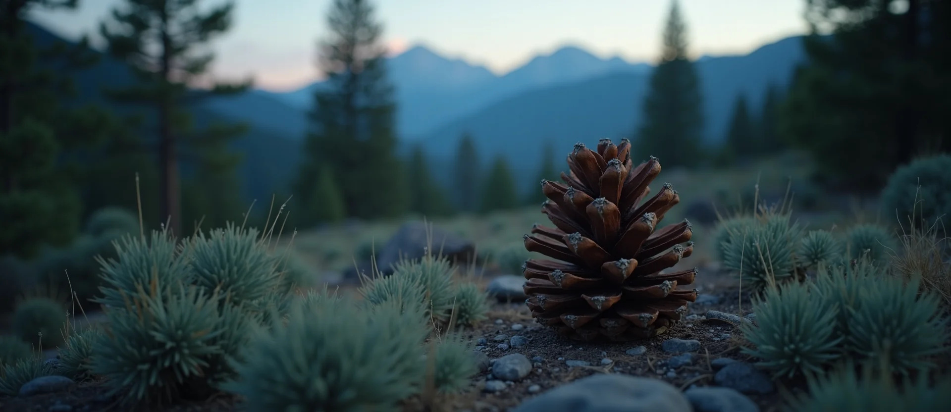 Symbolizing Seed/New Beginning: A local Mountain Mahogany opening pine cone. - AI Generated