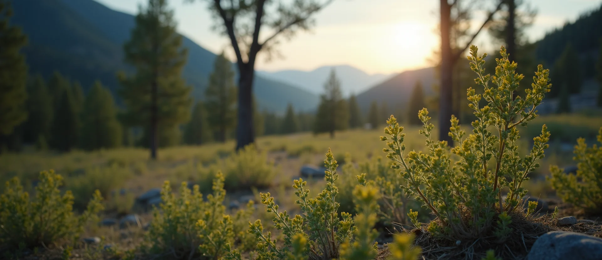 Symbolizing Identity/Local: A local Quaking Aspen Sierra Nevada skyline. - AI Generated