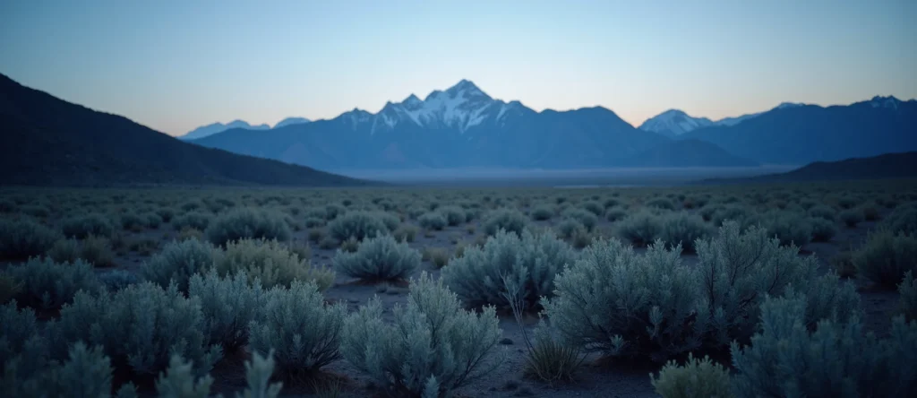 Symbolizing Identity/Local: A local Rabbitbrush Peavine Mountain silhouette. - AI Generated