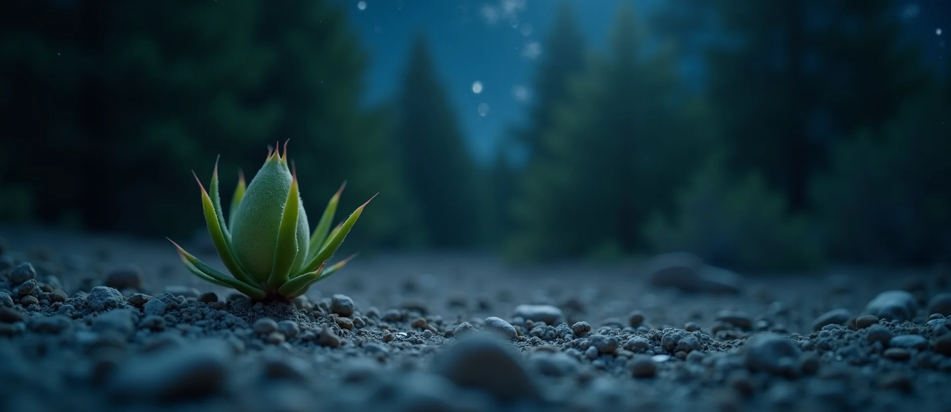 Symbolizing Seed/New Beginning: A local Ponderosa Pine new green bud on a branch. - AI Generated