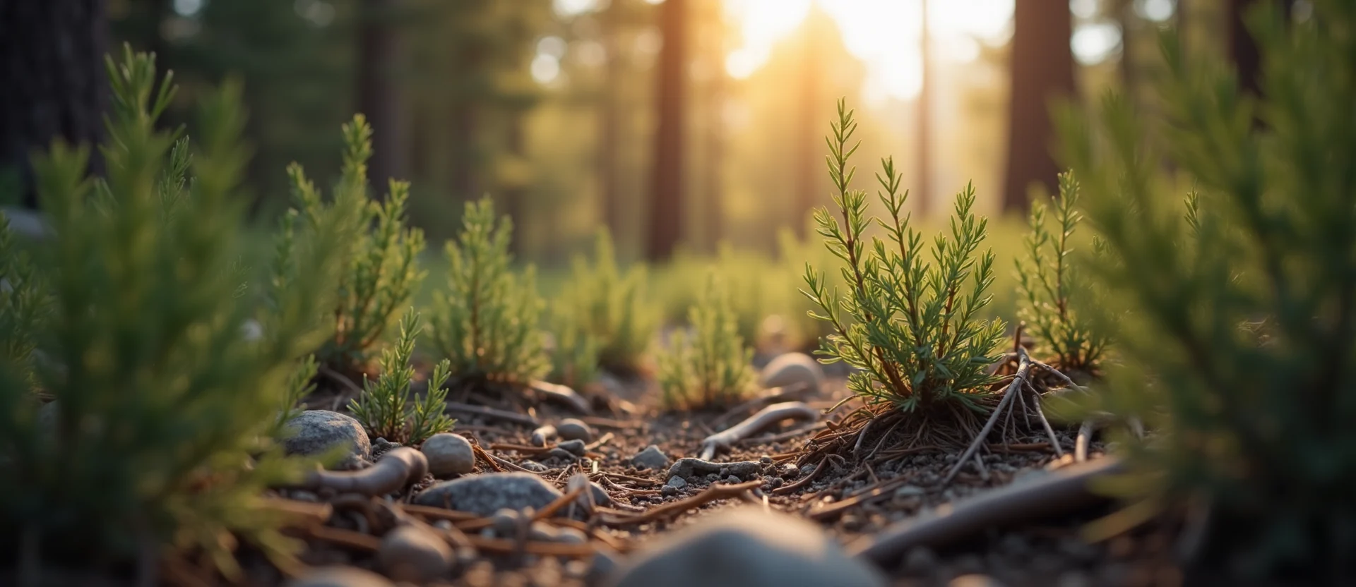 Symbolizing Seed/New Beginning: A local Manzanita sprouting sagebrush seedling. - AI Generated