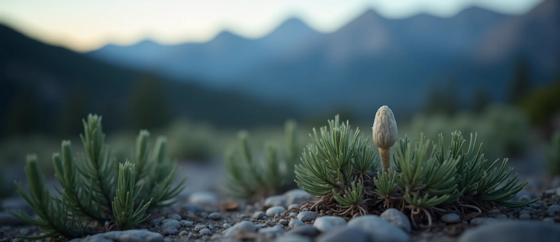Symbolizing Seed/New Beginning: A local Ponderosa Pine sprouting sagebrush seedling. - AI Generated