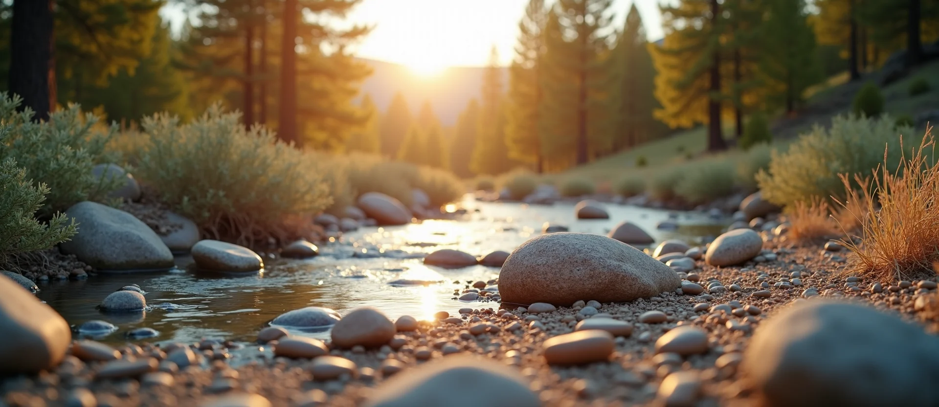 Symbolizing Flow/Cleansing: A local Desert Peach smooth Truckee river stones. - AI Generated