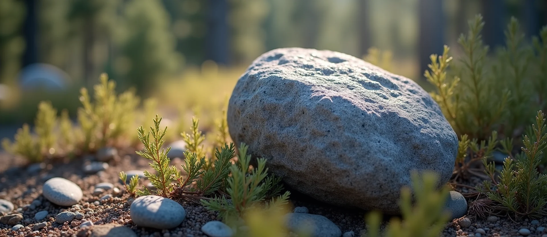 Symbolizing Stability/Peak: A local Quaking Aspen unshakable boulder. - AI Generated