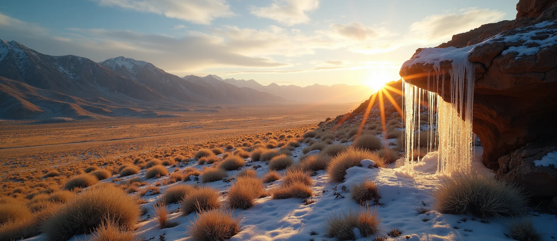 Symbolizing Identity/Local: A local Rabbitbrush High Desert vista. - AI Generated