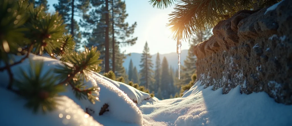 Symbolizing Identity/Local: A local Manzanita Sierra Nevada skyline. - AI Generated