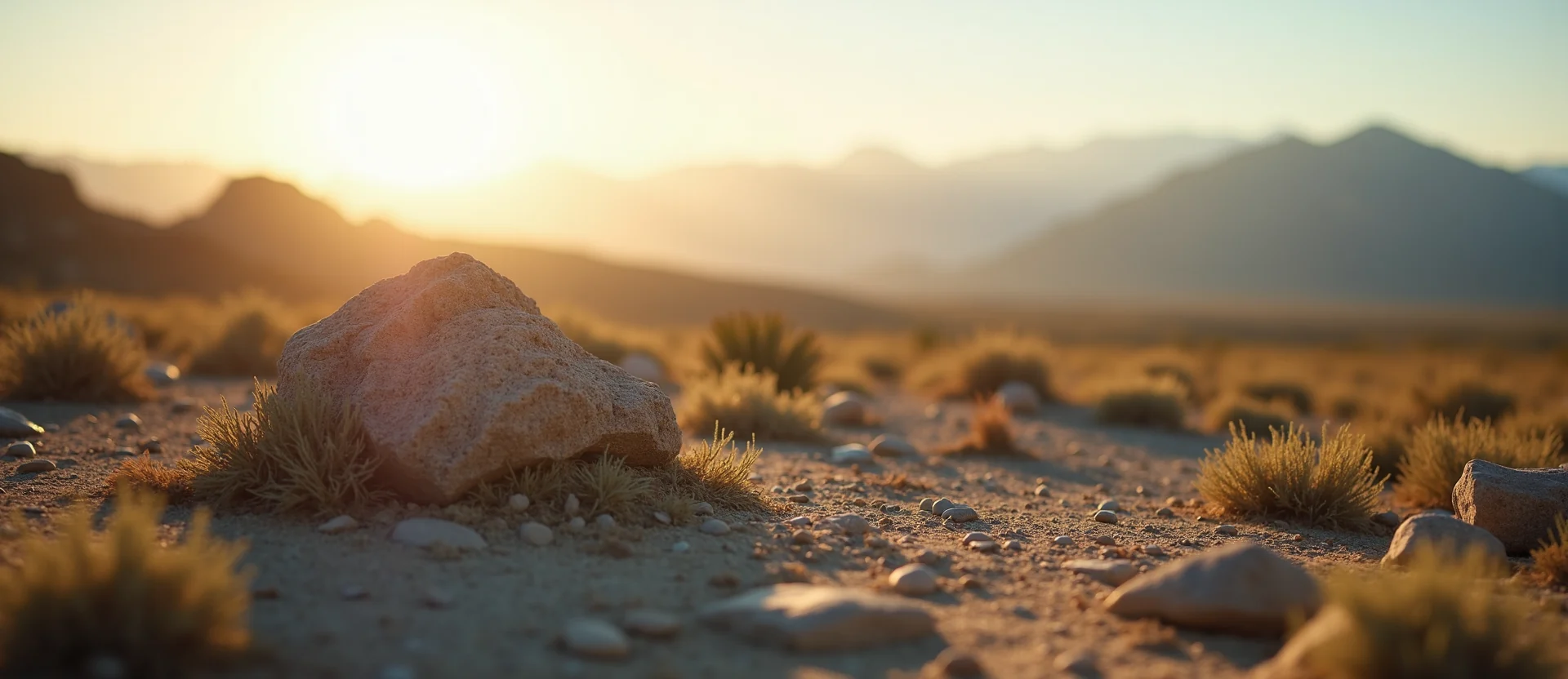Symbolizing Identity/Local: A local Bitterbrush Sierra Nevada skyline. - AI Generated