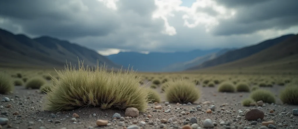 Symbolizing Stability/Peak: A local Rabbitbrush solid mountain ridge. - AI Generated