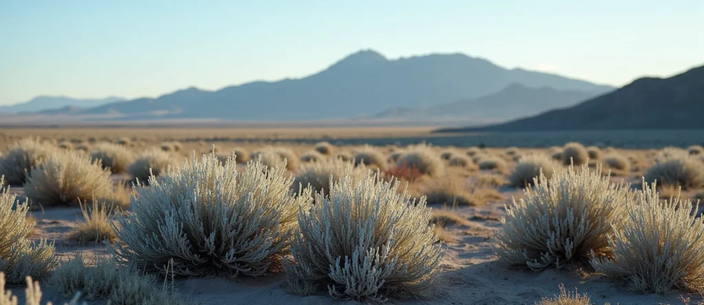 Symbolizing Stability/Peak: A local Indian Paintbrush solid mountain ridge. - AI Generated
