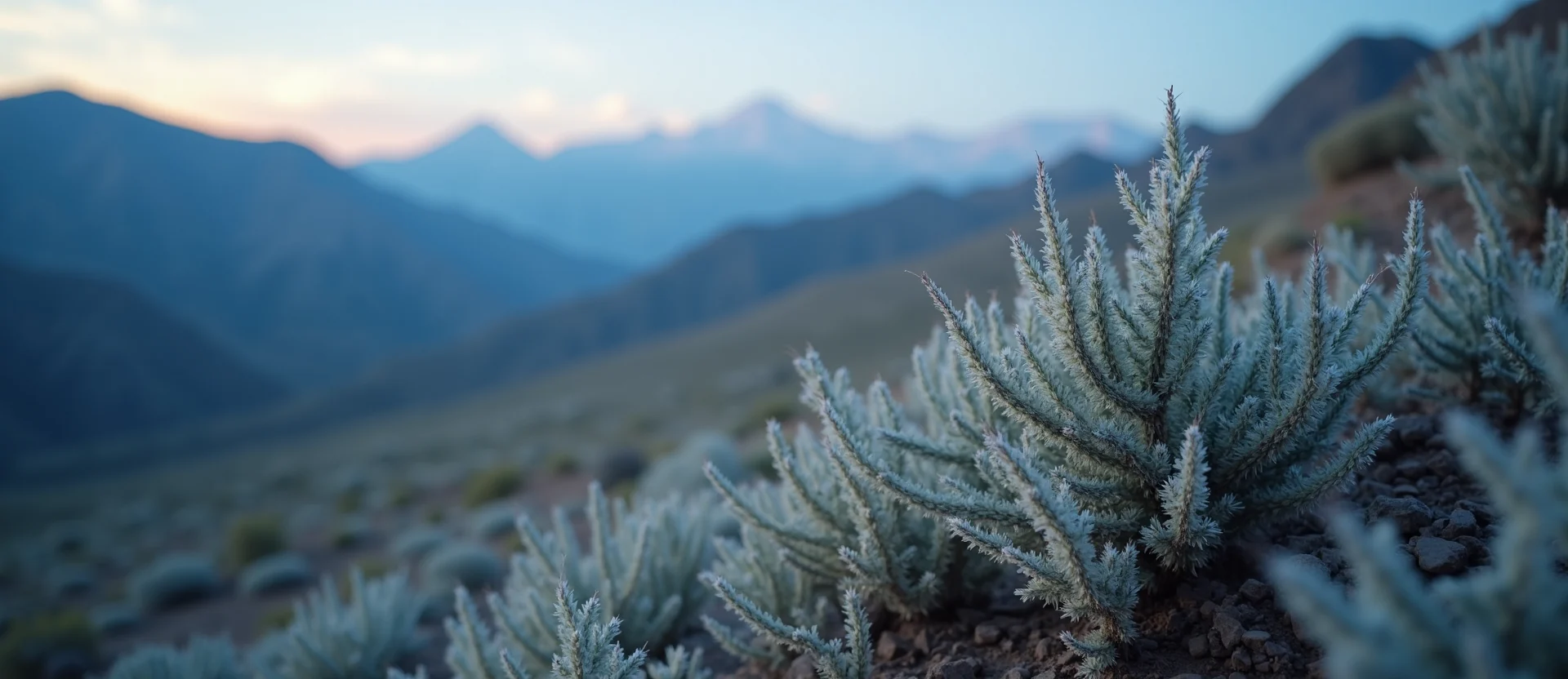Symbolizing Identity/Local: A local Indian Paintbrush Sierra Nevada skyline. - AI Generated