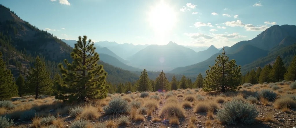 Symbolizing Identity/Local: A local Sierra Juniper High Desert vista. - AI Generated