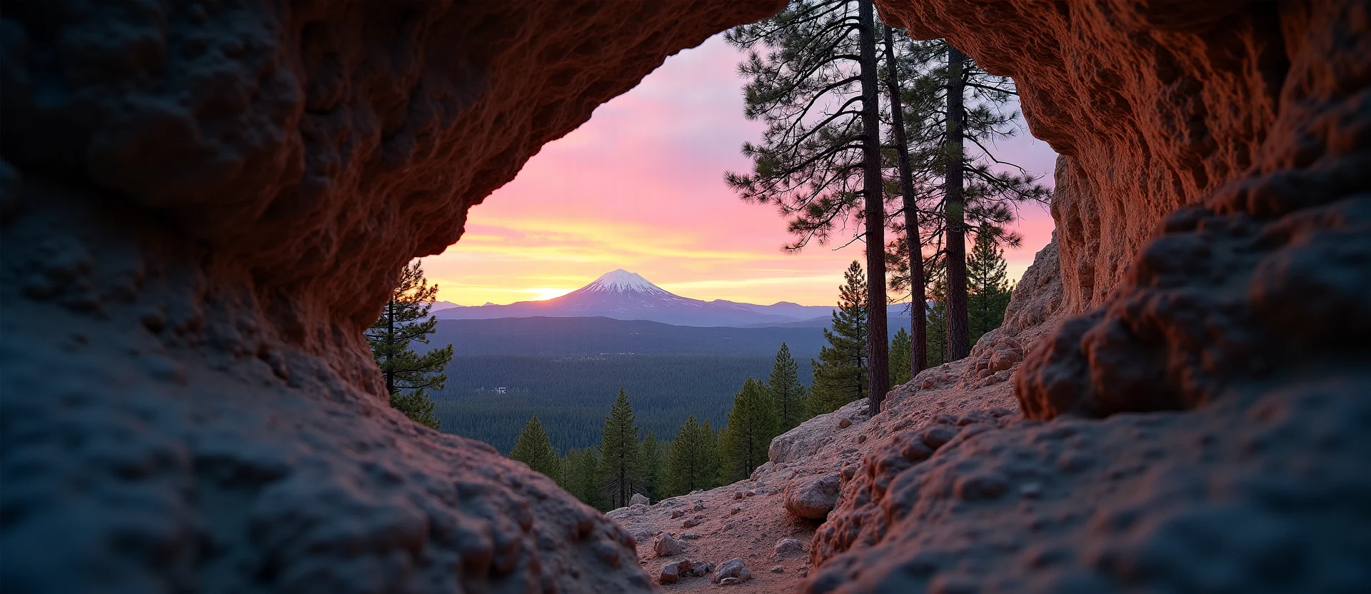 Symbolizing Growth/Resilience: A local Sierra Juniper tree growing out of a rock cleft. - AI Generated